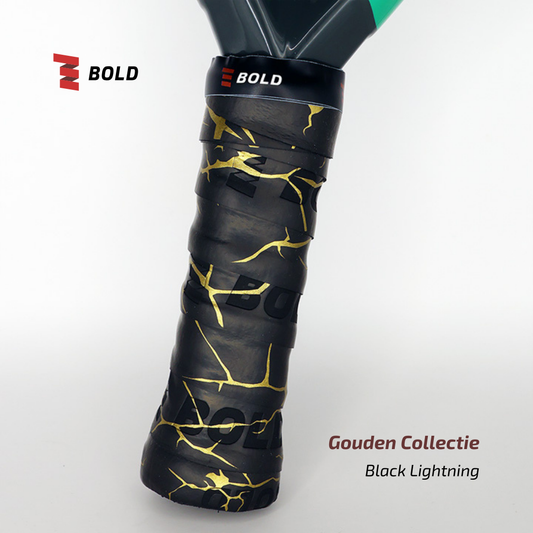 ⚡ Bold Black Lightning Overgrip