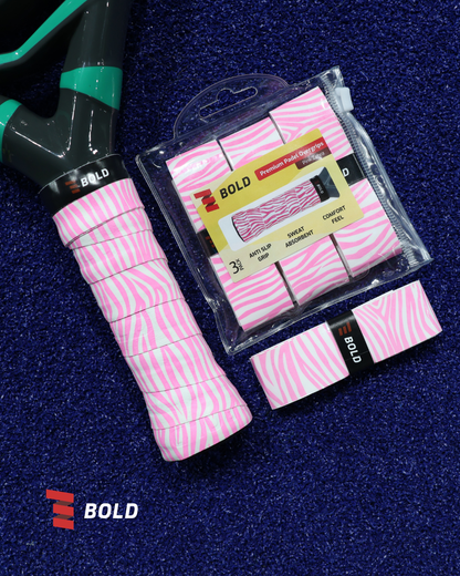 Bold Roze Zebra Overgrip