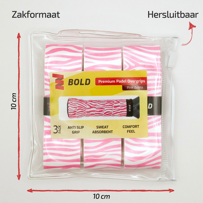 Bold Roze Zebra Overgrip