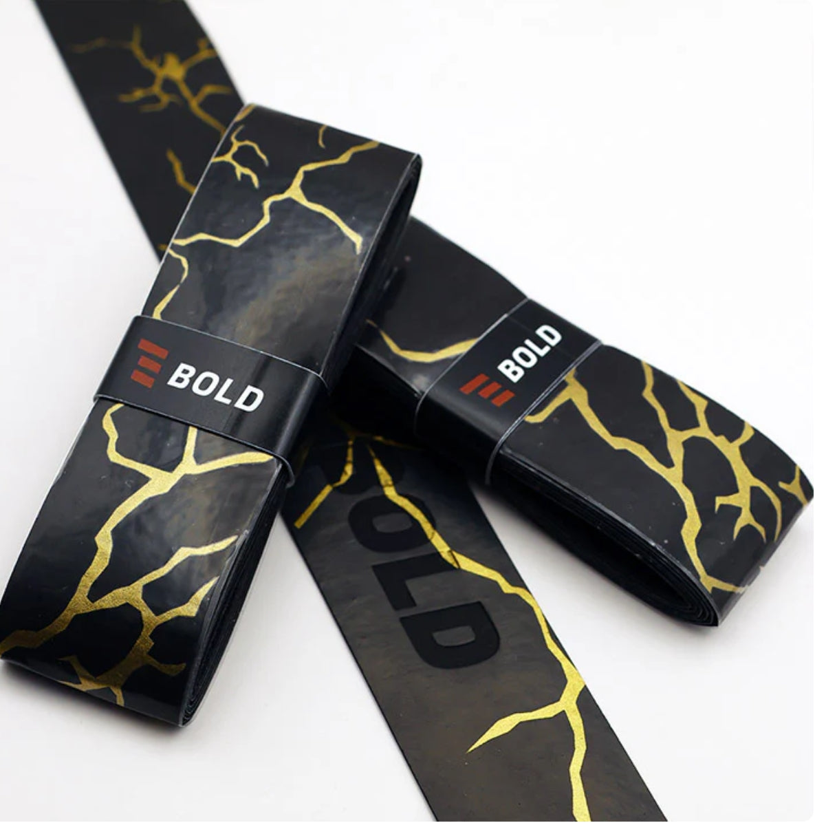 ⚡ Bold Black Lightning Overgrip