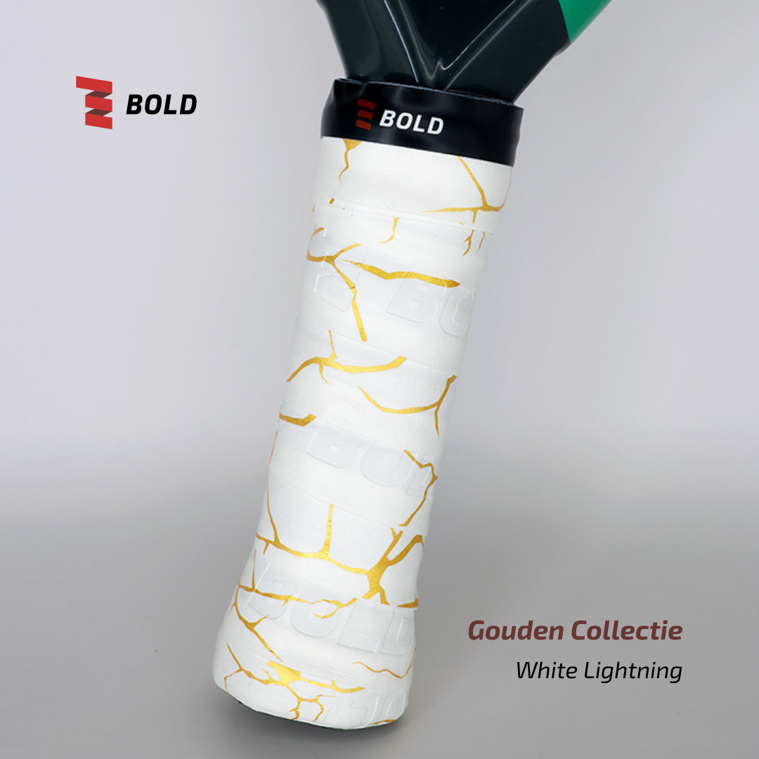 ⚡ Bold White Lightning Overgrip