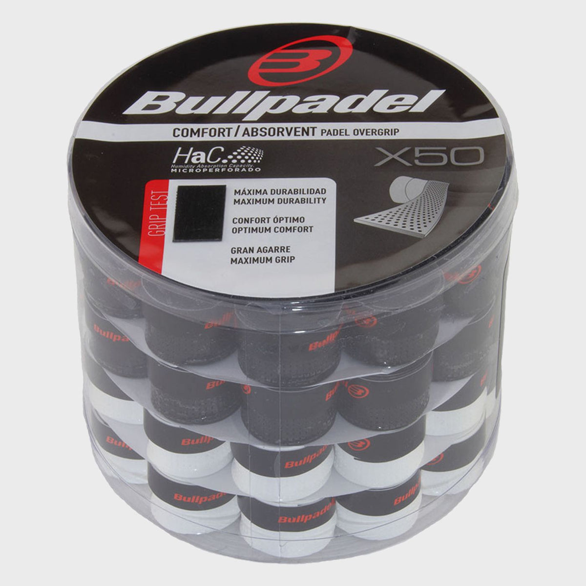 Bullpadel GB1201 overgrips box met 50 grips